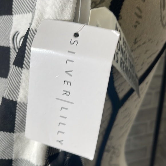 NWT Silver Lilly Oh Deer Slim Buffalo Plaid Flapjack Pajamas - Picture 10 of 17